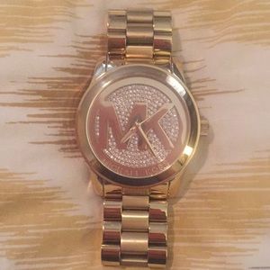 Gold Michael Kors Watch.